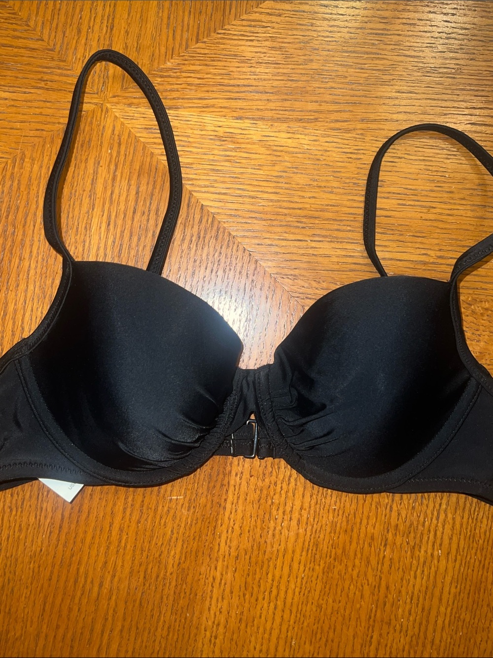 Black Women's Push-Up Swim top bikini Aerie size  36B.     b28